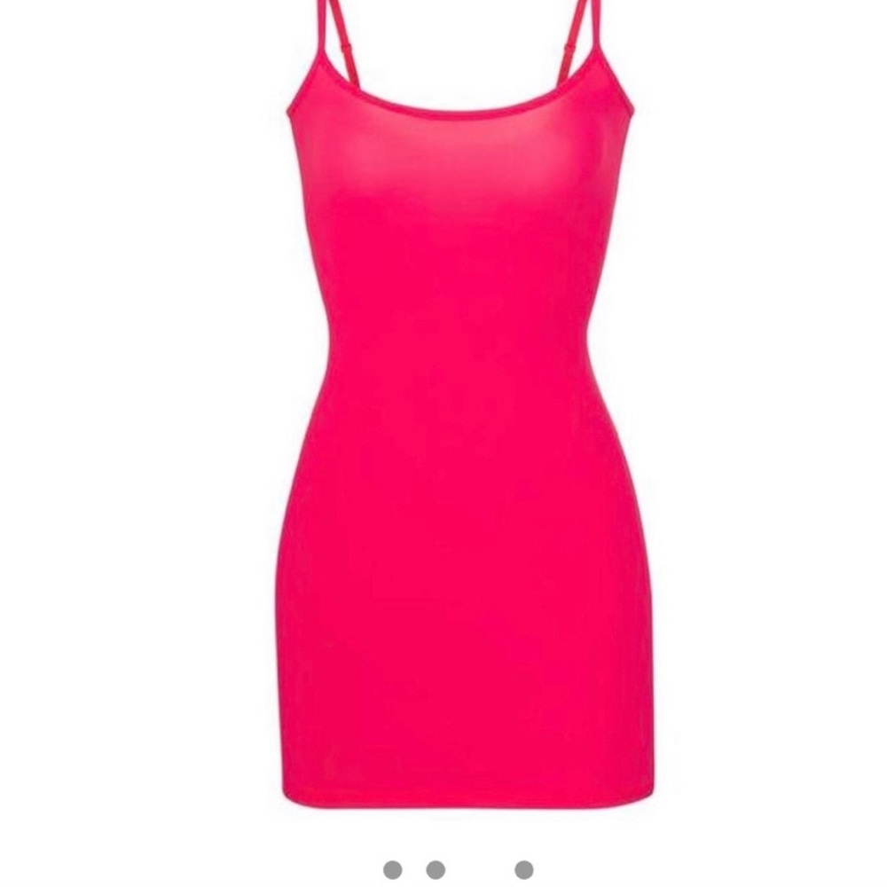 COPY - Skims Fits Everybody Mini Dress in Ultra Pink XS